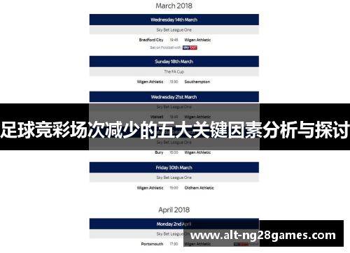 足球竞彩场次减少的五大关键因素分析与探讨
