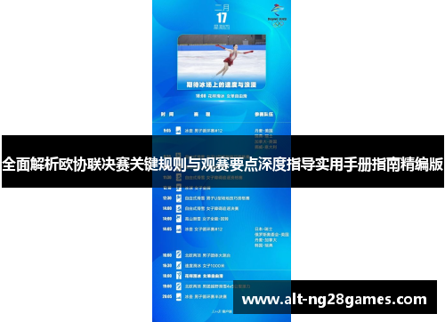 全面解析欧协联决赛关键规则与观赛要点深度指导实用手册指南精编版 全面解析欧协联决赛关键规则与观赛要点深度指导实用手册指南精编版